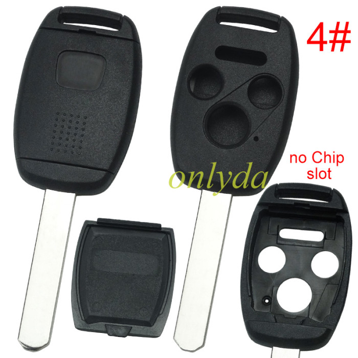 Super Stronger GTL shell  Honda upgrade remote key shell （Without chip slot place)， pls choose button