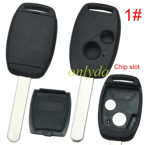 Super Stronger GTL shell  Honda upgrade  remote key shell without badge  （With chip slot place)，pls choose button