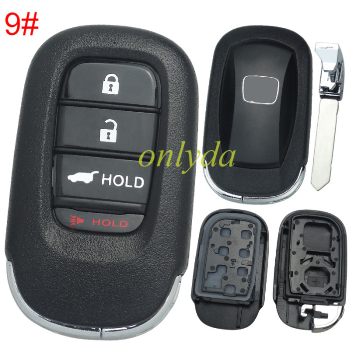 2022 New Honda 11th Generation Civic key  shell with badge