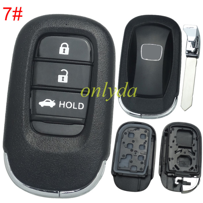 2022 New Honda 11th Generation Civic key  shell with badge