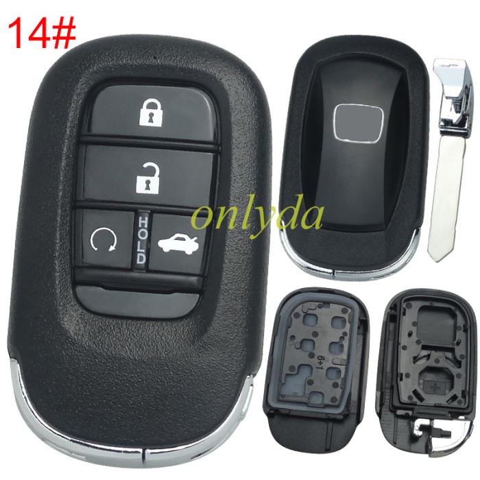 2022 New Honda 11th Generation Civic key  shell with badge