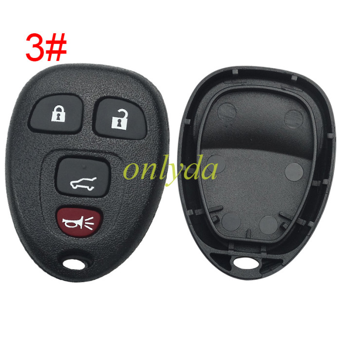 For GM Buick remote key shell without battery holder, pls choose the button
