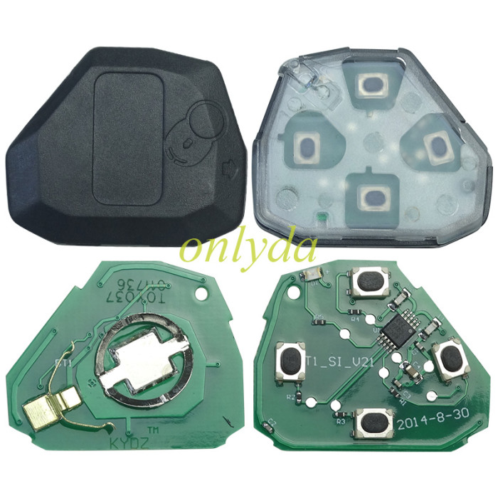 KYDZ brand for  toyota previa remote key 4 Button 433MHz  with ID 4D67 chip