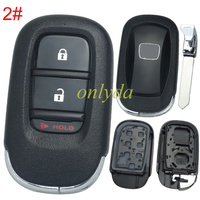 2022 New Honda 11th Generation Civic key  shell with badge