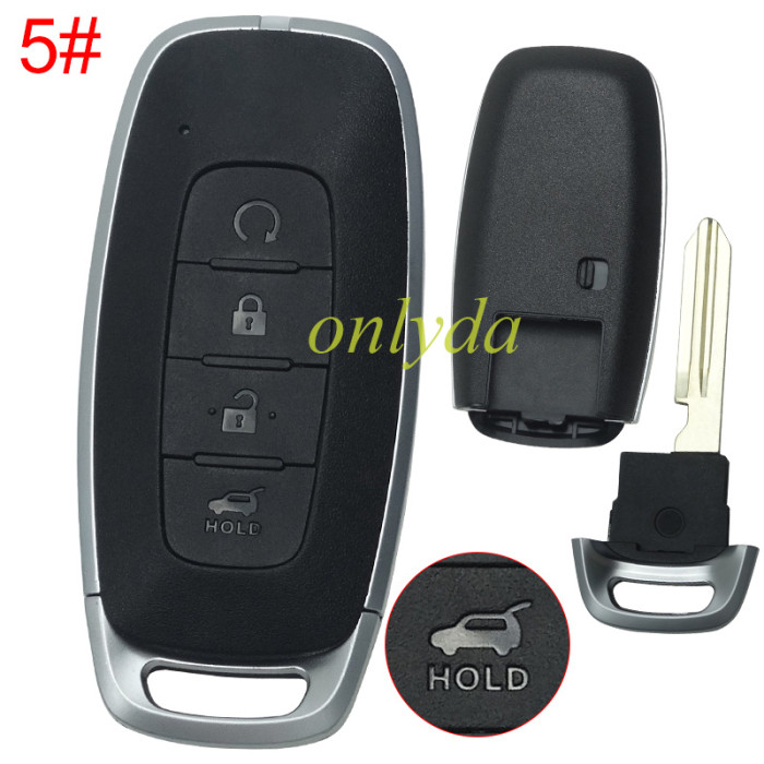 ForNissan  remote key blank,without badge ,pls choose button