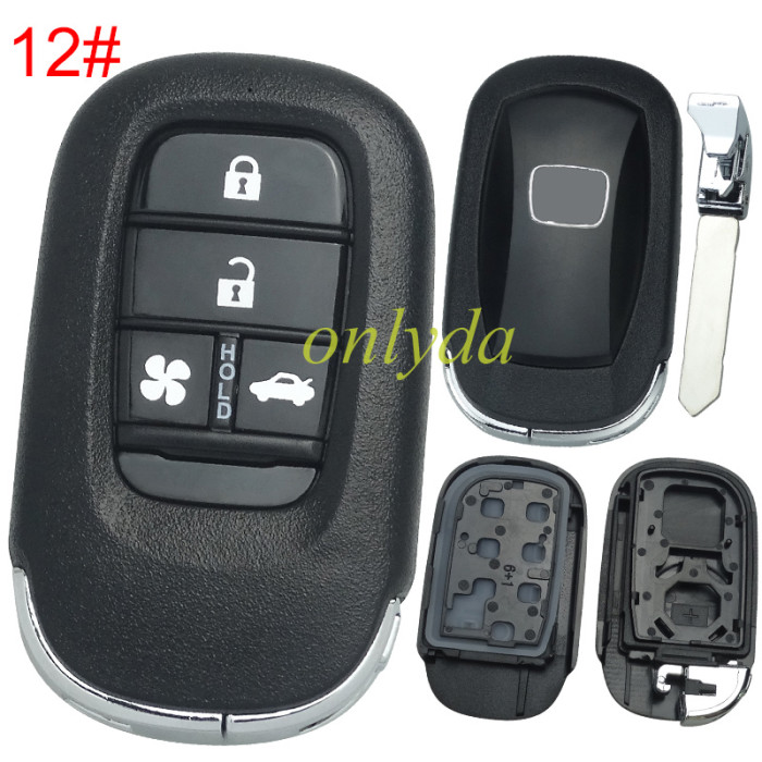2022 New Honda 11th Generation Civic key  shell with badge