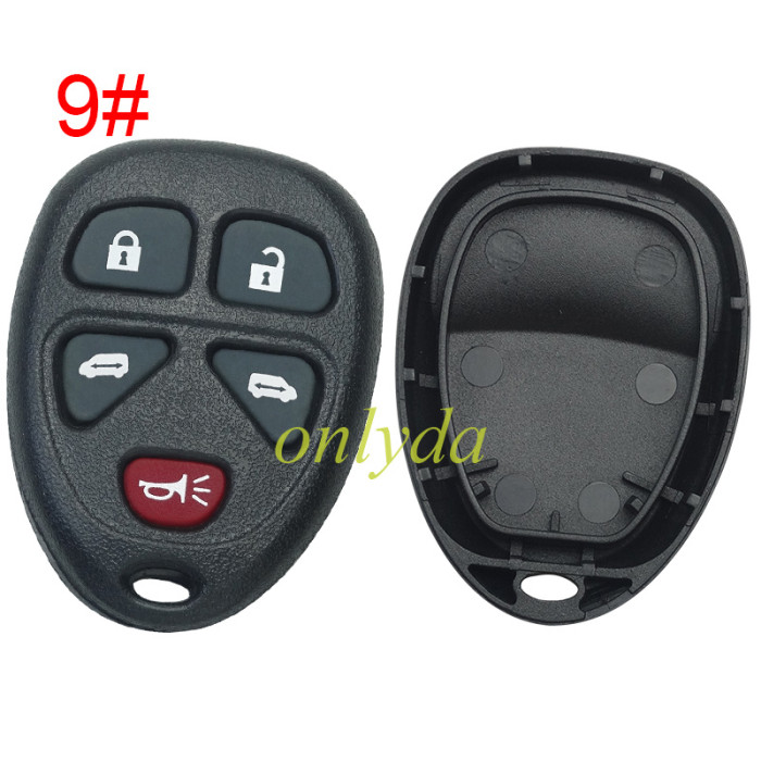 For GM Buick remote key shell without battery holder, pls choose the button