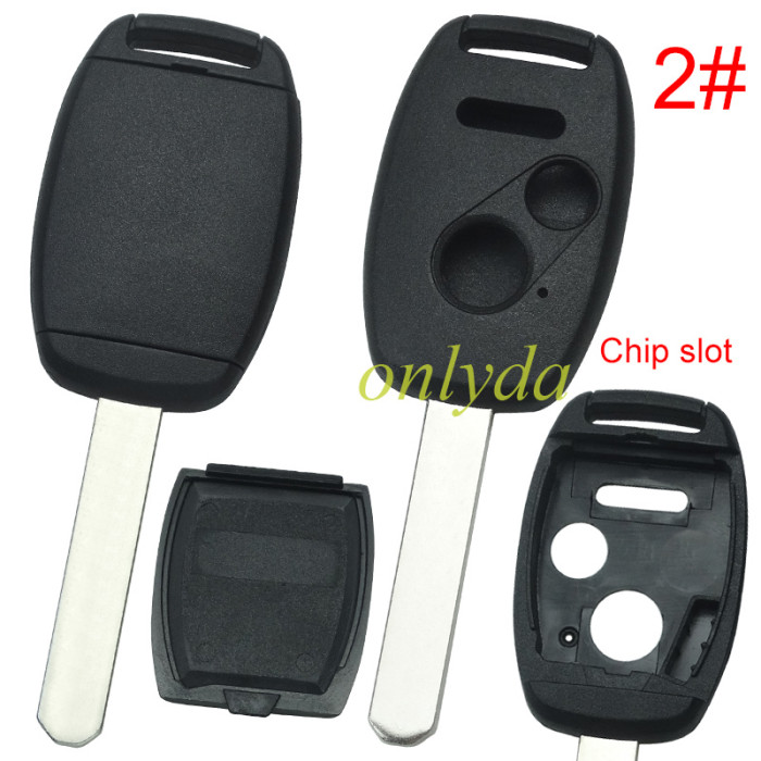 Super Stronger GTL shell  Honda upgrade  remote key shell without badge  （With chip slot place)，pls choose button