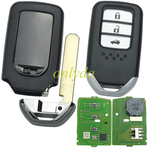 Xhorse XZBT41EN for honda 3 button  Vvdi smart remote key