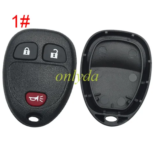 For GM Buick remote key shell without battery holder, pls choose the button