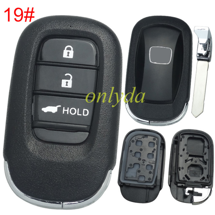 2022 New Honda 11th Generation Civic key  shell with badge
