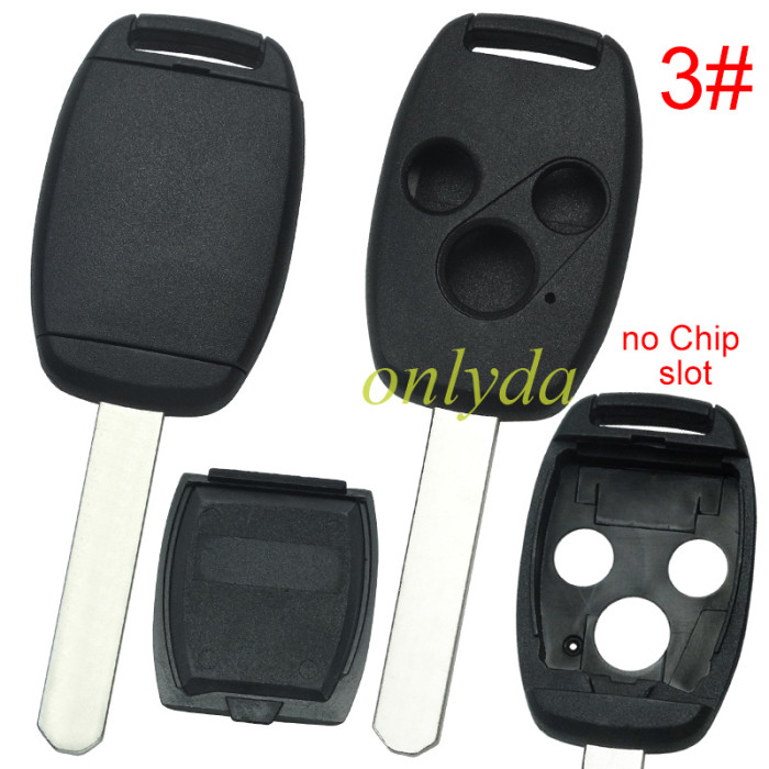 Super Stronger GTL shell  Honda upgrade remote key shell （Without chip slot place)， pls choose button