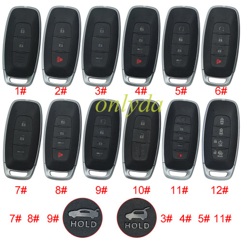ForNissan  remote key blank,without badge ,pls choose button