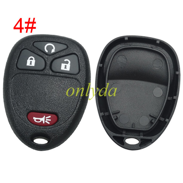 For GM Buick remote key shell without battery holder, pls choose the button