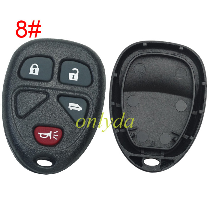 For GM Buick remote key shell without battery holder, pls choose the button