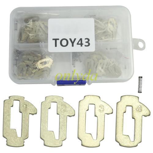 For Toyota Crown lock wafer it contains 1,2,3,4 Each parts has 20pcs