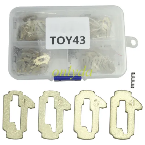 For Toyota Crown lock wafer it contains 1,2,3,4 Each parts has 20pcs