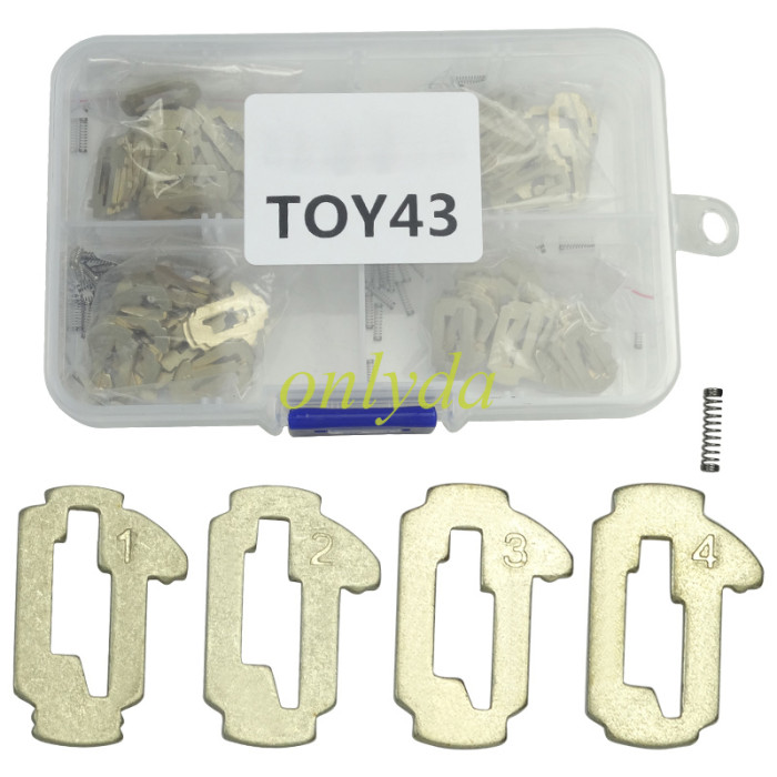 For Toyota Crown lock wafer it contains 1,2,3,4 Each parts has 20pcs