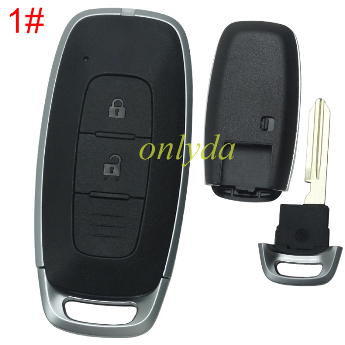 ForNissan  remote key blank,without badge ,pls choose button