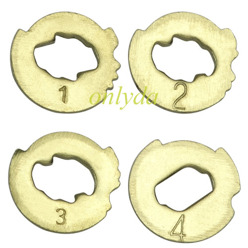 For Mondeo lock wafer it contains 1,2,3,4， each part has 20pcs
