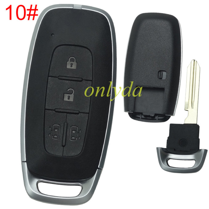 ForNissan  remote key blank,without badge ,pls choose button
