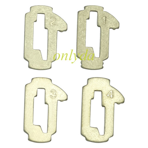 For Toyota Crown lock wafer it contains 1,2,3,4 Each parts has 20pcs