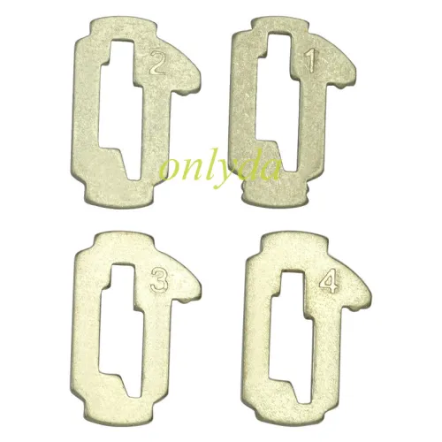 For Toyota Crown lock wafer it contains 1,2,3,4 Each parts has 20pcs