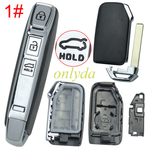 For Kia remote key shell with battery holder without badge, pls choose the button
