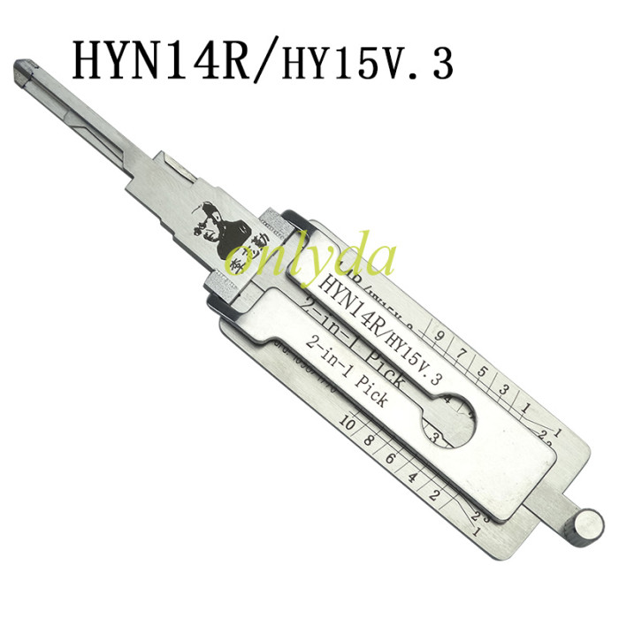 Lishi 2in1 Hyundai HYN14R/HY15V.3 New car decoder and lockpick  for Hyundai, Sonata NF K2