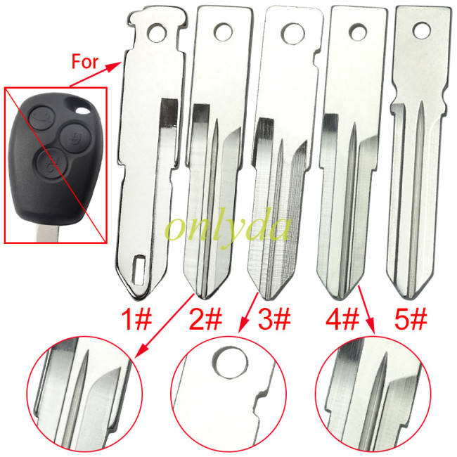 For Renault key blade  1# NE73/ 2#3# VAC102/ 4# HU166 5#HU179. pls choose blade