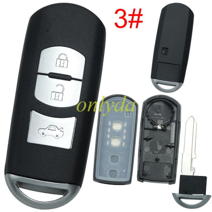 For Mazda  remote key blank without logo place, pls chose the button