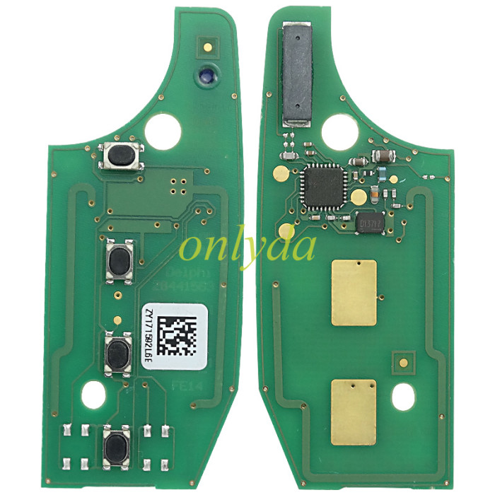 For 2016-2018 Fiat Egea 500X TIPO 4 button flip remote key 434mhz   with  MQB 48 chip Megamos AES 48 & SIP22   Model: I6FA   original PCB + after market keys shell