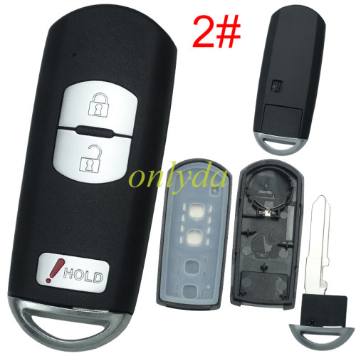 For Mazda  remote key blank without logo place, pls chose the button