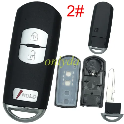For Mazda  remote key blank without logo place, pls chose the button