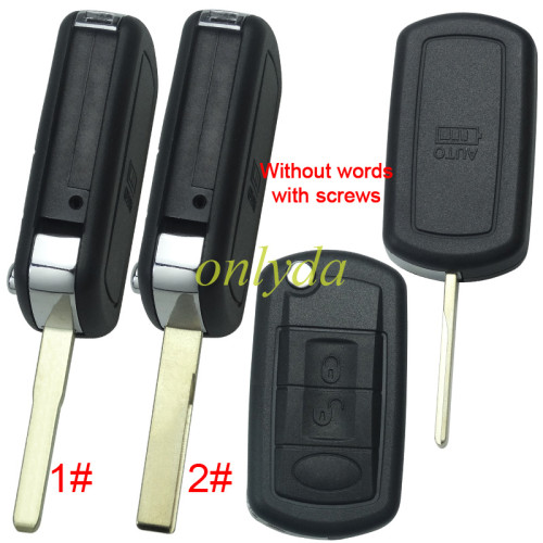 For Ford land rover 3 button remote key blank without badge  without words and screws --”Ford style“ HU101 /HU92 blade, pls choose model