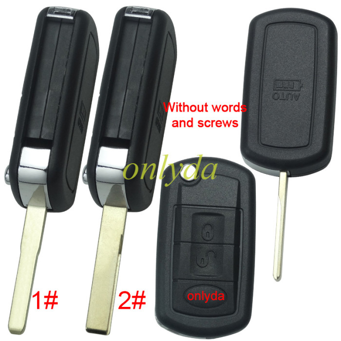 For Ford land rover 3 button remote key blank with badge  without words and screws --”Ford style“ HU101 /HU92 blade, pls choose model