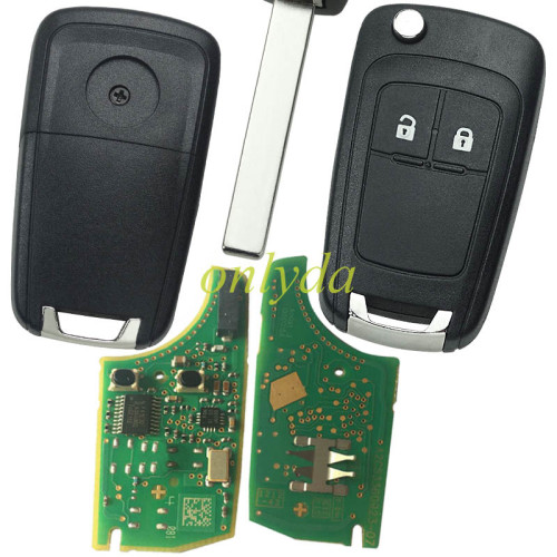 For Opel OEM 2 button remote key with 434mhz  5WK50079 95507070 chip GM(HITA G2) chip（round logo place on the back）