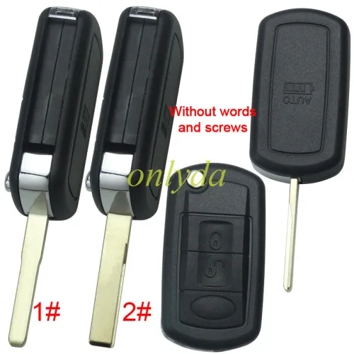 For Ford land rover 3 button remote key blank without badge  without words and screws --”Ford style“ HU101 /HU92 blade, pls choose model