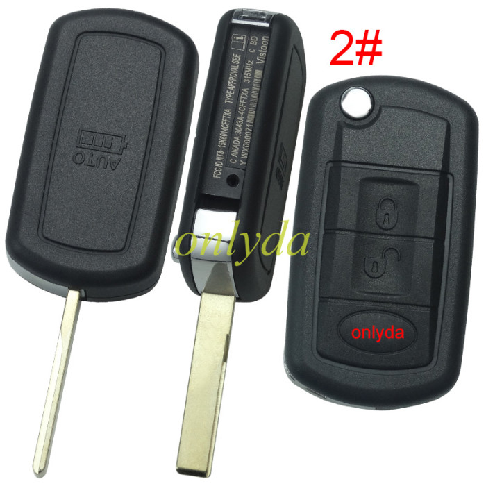For Ford land rover 3 button remote key blank with badge  with words and screws --”Ford style“ HU101 /HU92 blade, pls choose model