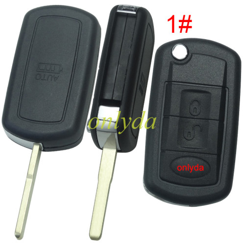 For Ford land rover 3 button remote key blank with badge  without words and screws --”Ford style“ HU101 /HU92 blade, pls choose model