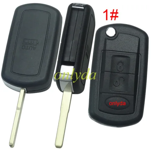 For Ford land rover 3 button remote key blank with badge  without words and screws --”Ford style“ HU101 /HU92 blade, pls choose model