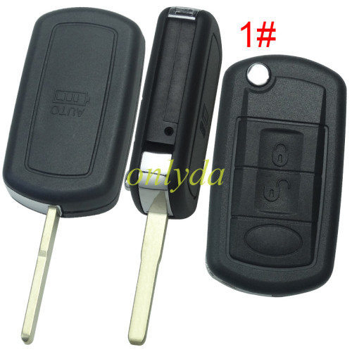 For Ford land rover 3 button remote key blank without badge  without words and screws --”Ford style“ HU101 /HU92 blade, pls choose model
