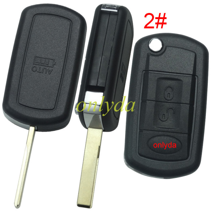 For Ford land rover 3 button remote key blank with badge  without words and screws --”Ford style“ HU101 /HU92 blade, pls choose model