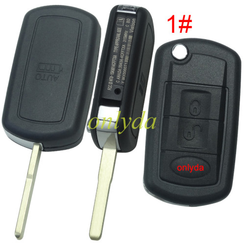 For Ford land rover 3 button remote key blank with badge  with words and screws --”Ford style“ HU101 /HU92 blade, pls choose model