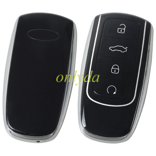 Original Chery 4 button key shell without blade , with badge