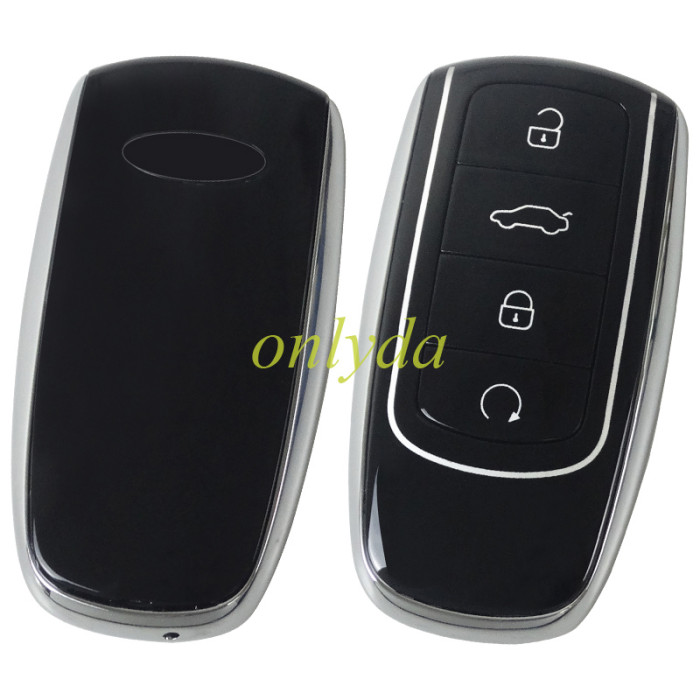 Original Chery 4 button key shell without blade , with badge
