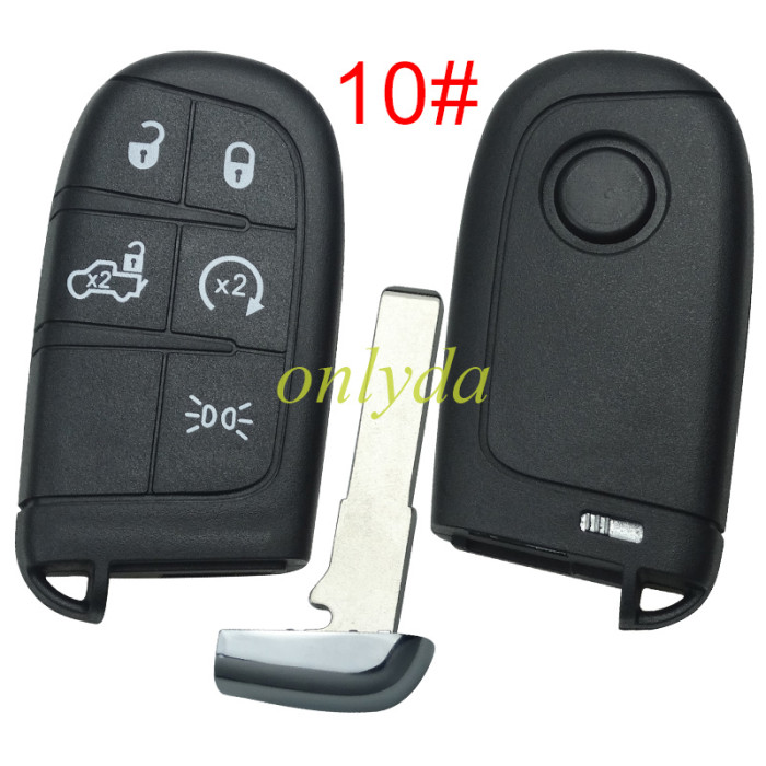 For Fiat  remtoe key blank round badge , pls choose button