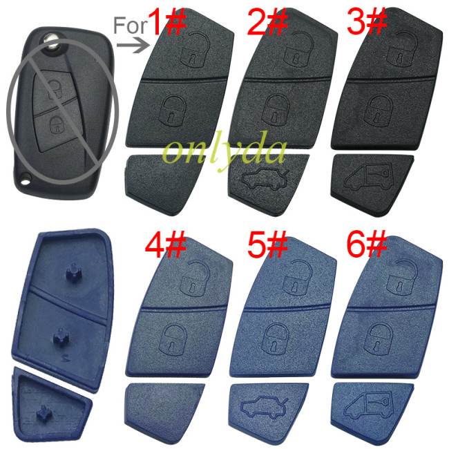For Fiat 2/3 button key pad, pls choose color and button