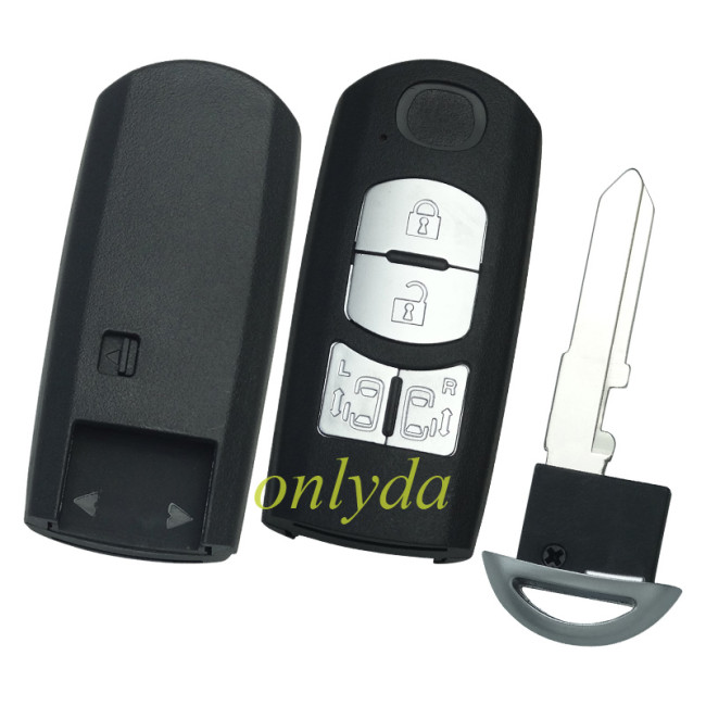 For Mazda remote key blank with blade ( 3parts),with badge place