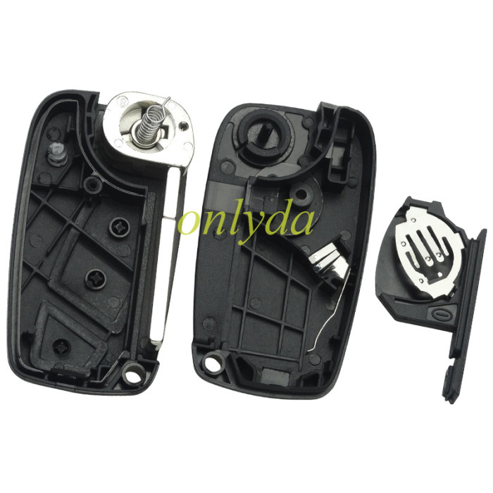 For Fiat  2/3 button remote key blank withbattery clamp with bagde , pls choose model .